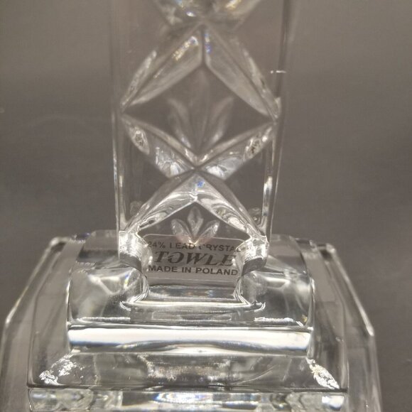 Towle Crystal Cross 24% Leaded Crystal Hand Cut Made in Poland 8.5" - Picture 5 of 8